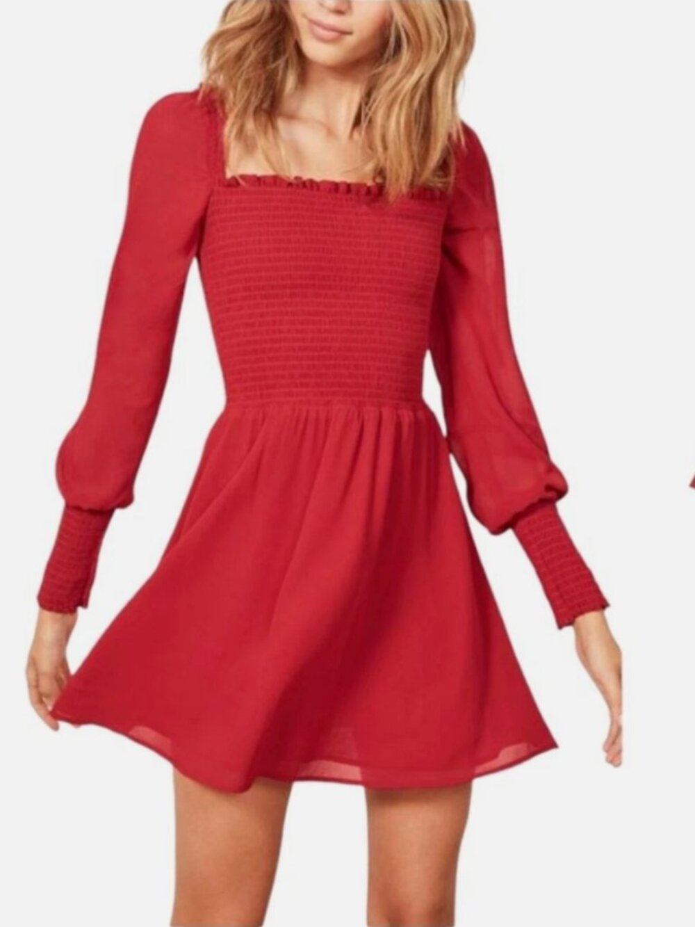 Reformation Smocked Dress